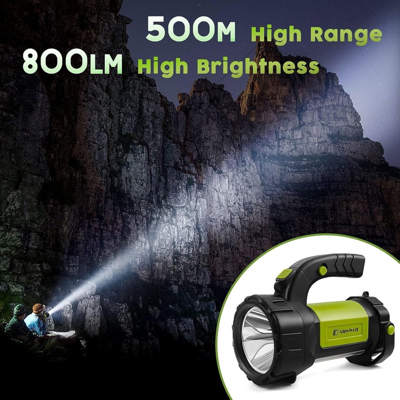 AlpsWolf Camping Lantern Rechargeable, 2 Pack Same LED Flashlight Spotlight Lantern with 800LM, 3600 mAh, Portable Bright Camping Light for Emergency Hurricane, Outdoor Hiking Power Outages - Image 3